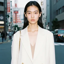 asian fashion model, in tokio, photo by ellen von unwerth, analog, grainy, highly detailed