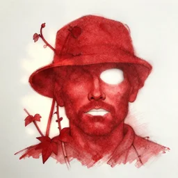 textured red on red dead vines with the negative space shaping a human face, sketch illustration, soft glow, dappled light, disney concept art, backlit, indie studio, fantasy, rim lighting, pastel shades, powerful, emotional, powerful, epic composition, noise, texture, rule of thirds,