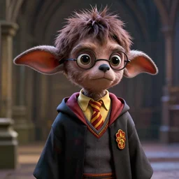 a photograph of harry potter!! but as dobby, cinematic, octane render, deviantart, 4 k