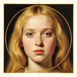 face girl, cute face, portrait, beautiful face in detail, big sad eyes, blonde hairstyles, by elena masci by roberto ferri, pieter paul rubens, poster, golden ratio, cycles, colorful