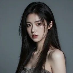 portrait of dystopian beautiful woman