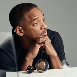 Will Smith pondering his Orb by Todd Lockwood