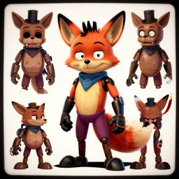 Foxy from five nights at freddy's, concept art
