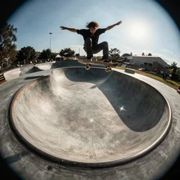 jesus crust skateboarding fisheye