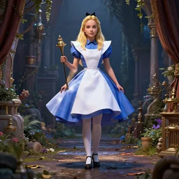 alice in wonderland, by pascal campion, octane render, unreal engine 6, epic game graphics, conceptual art, ray tracing