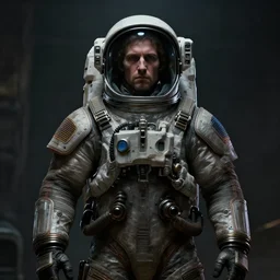 symmetrical!!! portrait of christian!! mormon astronaut, grim lighting, dieselpunk, concept art, artstation, stephen bliss, unreal engine, game screenshot