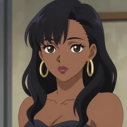 anime portrait of a black anime woman, by Studio Ufotable, trending on artstation, sharp high quality anime