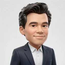 bobble head jay leno, 3 d octane render, artstation, andrew krivulya