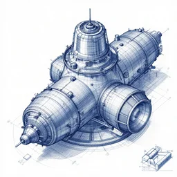 detailed blueprints of a nuclear device