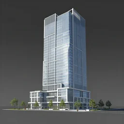concept art of a modern building, 4 k, made in rhino 3 d software