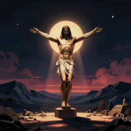 synthwave retrowave jesus christ