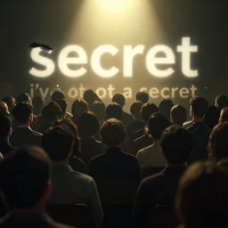 now everyone can see ( secret secret i've ot a secret ),, cinematic, volumetric lighting,
