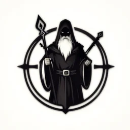 a logo of a sorcerer