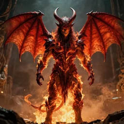 the wayne d barlowe fiery demon, film still from the movie directed by denis villeneuve and david cronenberg with art direction by wayne d barlowe
