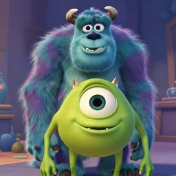 film still of walter white as a monster in monsters, inc movie 2 0 0 1, 8 k, cinematic rule of thirds