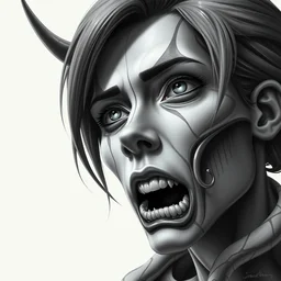 transdimensional mime, realistic, extremely detailed, sharp focus, wide view, smooth, digital illustration, by james jean, by rossdraws, artgerm, giger