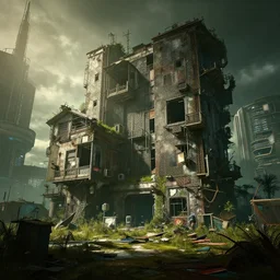 cyberpunk 2 0 7 7 abandoned houses by artstation, deviantart, artfol, artslant artbox, cgsociety, gfxartist, artful, zatista, artpal, instagram, blendernation, frank stella, beeple, giger, kopera, zawadzki, synth - wave, hyperrealism, futurism 4 k, octane render