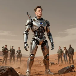 beautiful elon musk attacks mars fantasy character portrait, ultra realistic, cyborg, muted color, wide angle, intricate details, the fifth element artifacts, highly detailed by peter mohrbacher, hajime sorayama, wayne barlowe, boris vallejo, aaron horkey, gaston bussiere, craig mullins