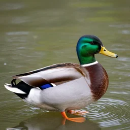 a award winning photo of a male mallard duck.