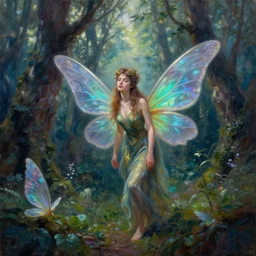 may 1 0, 1 9 9 2, iridescent fairy forest, beautiful oil painting, trending on artstation, hyperdetailed, cinematic lighting