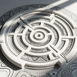 line art zentangle labyrinth