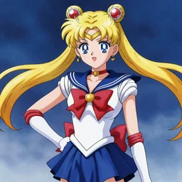 sailor moon in evangelion by Yoshiyuki Sadamoto