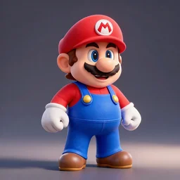 super mario, 3 d rendered in unreal engine 5, studio lighting