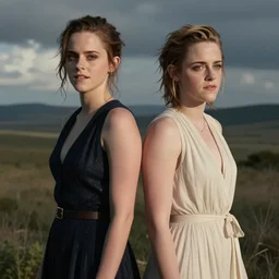Emma Watson and Kristen Stewart cosplaying as each other