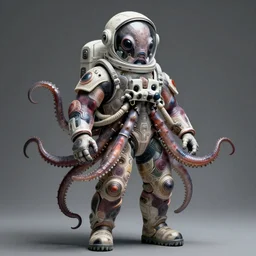 hyperrealistic portrait of a squid monster astronaut, full body portrait, well lit,  intricate abstract. cyberpunk,  intricate artwork, by Tooth Wu, wlop, beeple. in the style of Jin Kagetsu, James Jean and wlop, highly detailed, sharp focus, intricate concept art, digital painting, ambient lighting, 4k, artstation