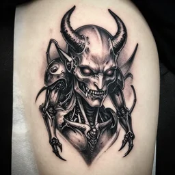 Tattoo Design demonic cyborg