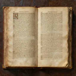 antique medieval book pages, beautiful texture, oil on canvas with thick brushstrokes, digital art trending on artstation