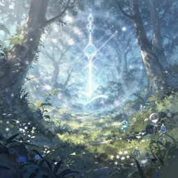 scenery artwork, scene beautiful, light!! light essential vegetation and nature daylight, day, cold nier automata pixiv scenery artwork set during the day!! : nature dream vivid vegetation magic density infinite!, hypersigil astrology macro seminal dream points of frozen imaginative vaporwave, artstation!! pixiv!! dream scenery, high quality astral projection renders, nier automata, concept art