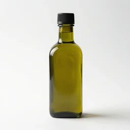 lacquered olive oil cruet, studio product photography, isolated on a pure white background, centered, entire object in frame, sharp focus, soft studio lighting