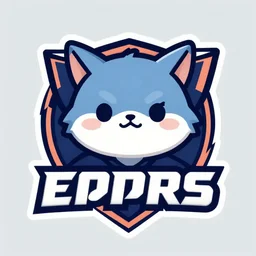 cute animal esports logo , vector illustration