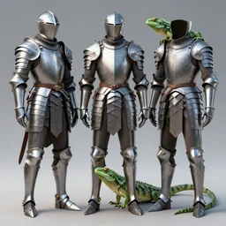 A Set Of Armor That Looks Like A Lizard