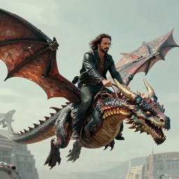 giancarlo esposito, riding a dragon, 4 k resolution, octane render, ultradetailed, photorealistic, ultrarealism