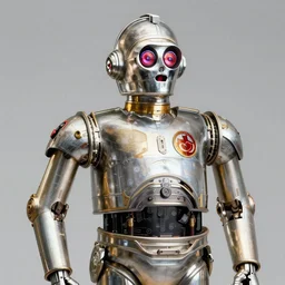 A still of C3PO as Han Solo from Star Wars The Empire Strikes Back. Extremely detailed. Beautiful. 4K. Award winning.