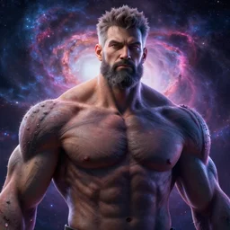 cosmic mega giga chad, nebula in background,, details face, detailed body, unreal engine, by popular digital artist, digital, artstation, detailed body muscle, many muscle, heavenly atmosphere, digital art, overdetailed art, trending on artstation, cgstudio, the most beautiful image ever created, dramatic, award winning artwork, beautiful scenery