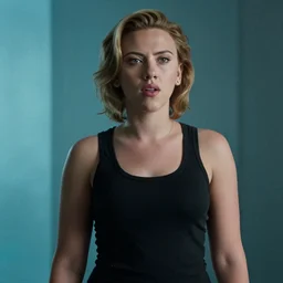 Scarlett Johansson in a scene from the movie THX 1138