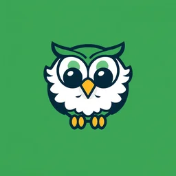 cute owl logo for entreprise abstract