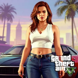 Cleopatra in Grand Theft Auto 5 cover art, epic, 4k resolution, extremely detailed, very sharp, artstation, digital art, vibrant,