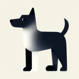 abstract dog, bauhaus, neoplastic