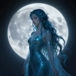 sea queen, mysterious, lunar, gentle, highly detailed, digital painting, artstation, concept art, smooth, clear focus, illustration, unreal engine 5, 8 k, works by ross tran, greg rutkowski and edgar maxence