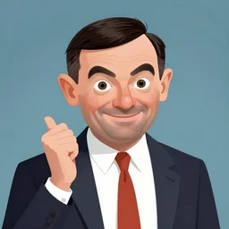 character portrait of Nigel Farage playing Mr Bean, digital art, trending on artstation, 4k