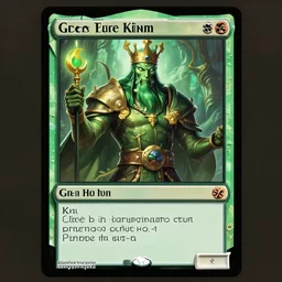 green king, fantasy, ccg card art style