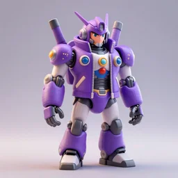 portrait of a kid mecha with purple jacket design by xu weili and bada, character modeling, toy design, substance 3 d painter, blender, mental ray, zbrush, soft vinyl, maximalist sculpted design portrait, studio photo, 7 0 mm lens, trending in artstation