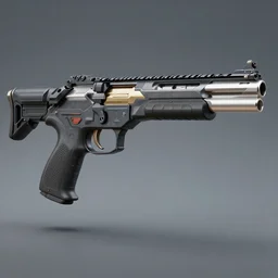 a color photo of a bb gun concept, detailed,