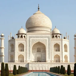 beautiful matte painting of the Taj Mahal, photorealistic, highly detailed, 8k, trending on artstation