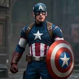 film still of zombie Captain America in new avengers movie, 4k