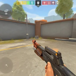 Screenshot of Luffy appearing in a CS:GO match
